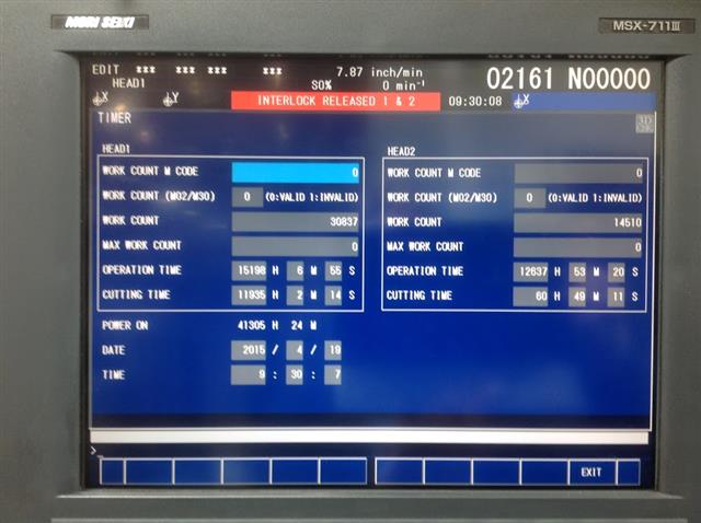 Mori-Seiki NT3150 DCG / 500 CZ, Machine ID: 6317